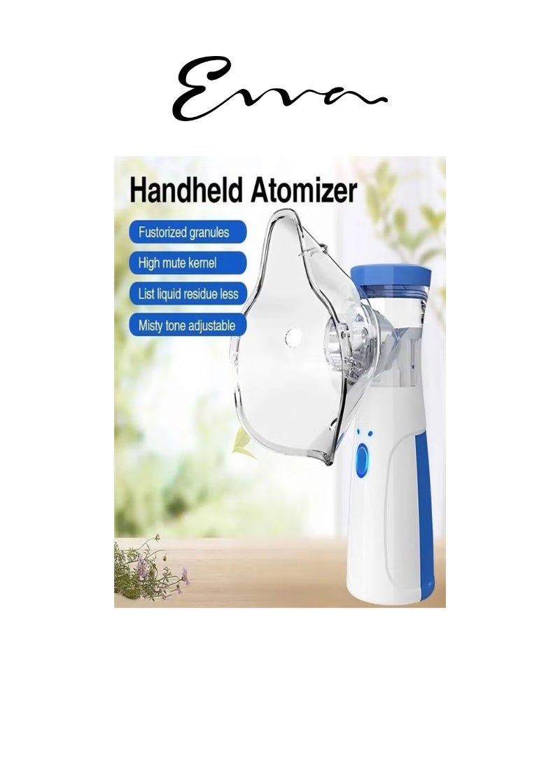 إيفا جهاز تبخير نيبولايزر محمول،  جهاز استنشاق شبكي (Mesh Inhaler) يدوي وقابل لإعادة الشحن عبر USB،  للاستخدام للبالغين والأطفال الذين يعانون من مشاكل التنفس، للاستخدام في المنزل والمكتب والأماكن الخارجية. - Image 4