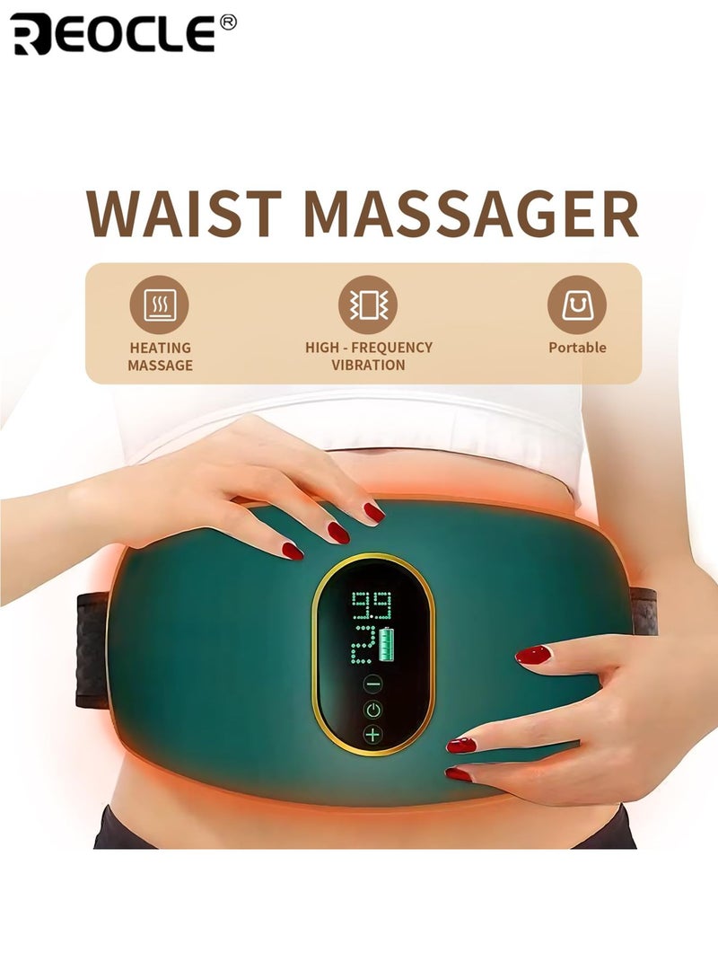 REOCLE Electric Waist Massager with Abdominal Fitness Training Function Portable Full Body Exercise Equipment for Arms Hips Legs and Cervical Spine Relief for Home and Office Use - Image 2