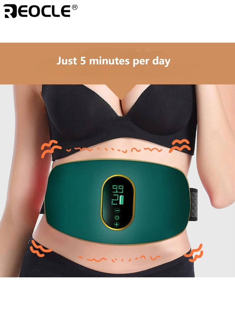 REOCLE Electric Waist Massager with Abdominal Fitness Training Function Portable Full Body Exercise Equipment for Arms Hips Legs and Cervical Spine Relief for Home and Office Use - Image 5
