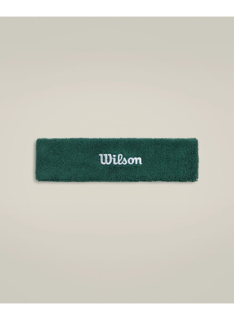 U TERRY LOGO HEADBAND FIELD GREEN OS