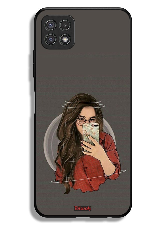 Tolwak Samsung Galaxy A22 5G Protective Case Cover Making Selfie - Image 1