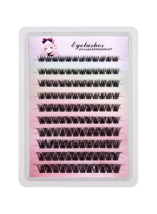 120 Clusters Segmented False Eyelashes Kit, Thick and Long False Eyelashes, DIY Eyelash Extensions, Suitable For Everyday Makeup and Special Occasions. - view 4