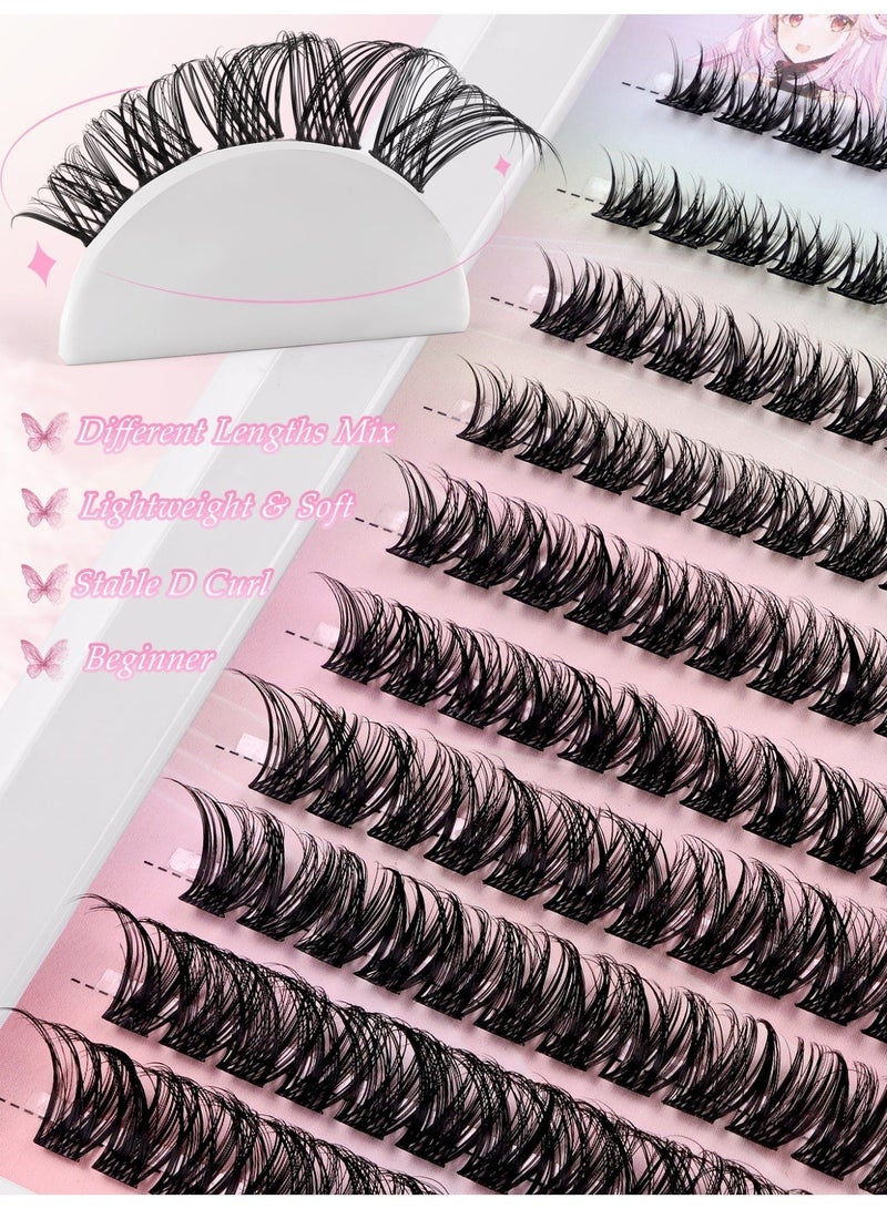 120 Clusters Segmented False Eyelashes Kit, Thick and Long False Eyelashes, DIY Eyelash Extensions, Suitable For Everyday Makeup and Special Occasions. - Image 5