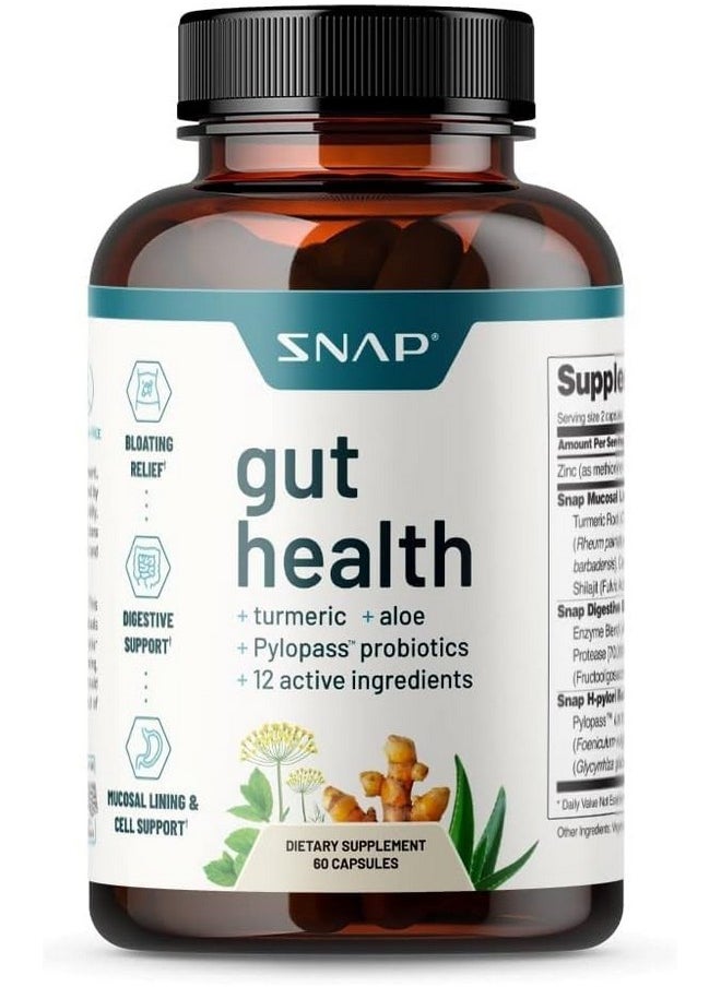 Snap Supplements Gut Health Supplements for Men and Women, Prebiotics and Probiotics for Digestive Health, Leaky Gut Repair Supplements, Gut Cleanse, Gut Repair, Digestive Probiotic (60 Capsules) - pzsku/ZDE68B2AD6C06C9800D11Z/45/_/1740202483/37d799c4-015d-4331-92cd-600d42a2bb65