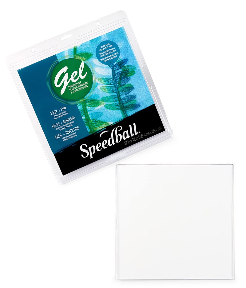 Speedball Gel Printing Plate, 12” x 12” for Monoprinting, Printmaking, Press, Arts & Crafts - Image 2