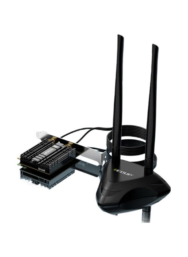 Edup Wifi 6 Wireless Network Card, Intel Ax210 Pci-E Desktop Network Card, Gaming Gigabit Network Card, 5G Dual-Band 5374M, Bluetooth 5.3, Extended Base Station, Ax210Gs Pro - Image 3