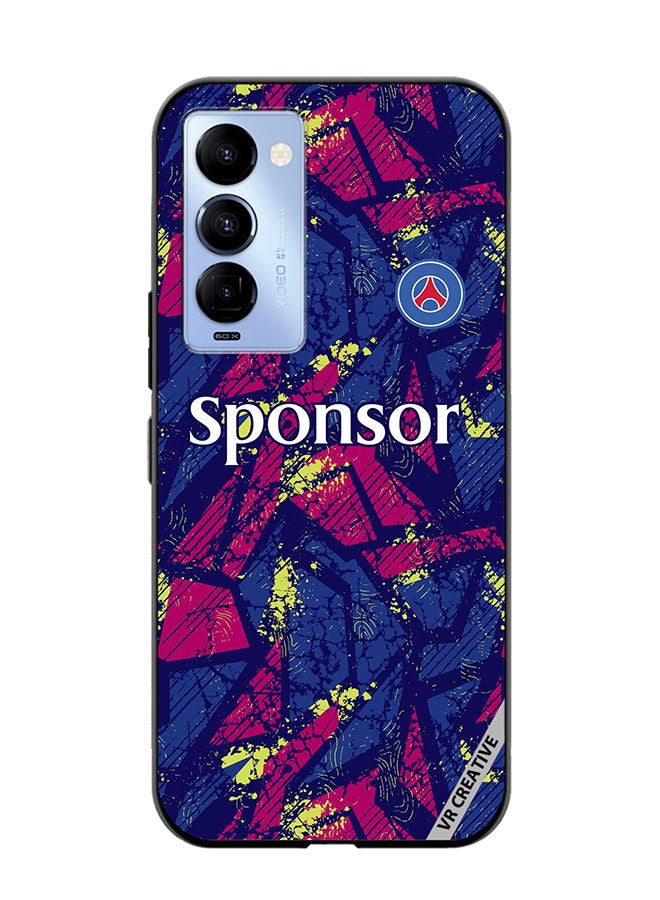 VR CREATIVE Protective Case Cover For Tecno Camon 18/18 P Jersey Design Multicolour - Image 1