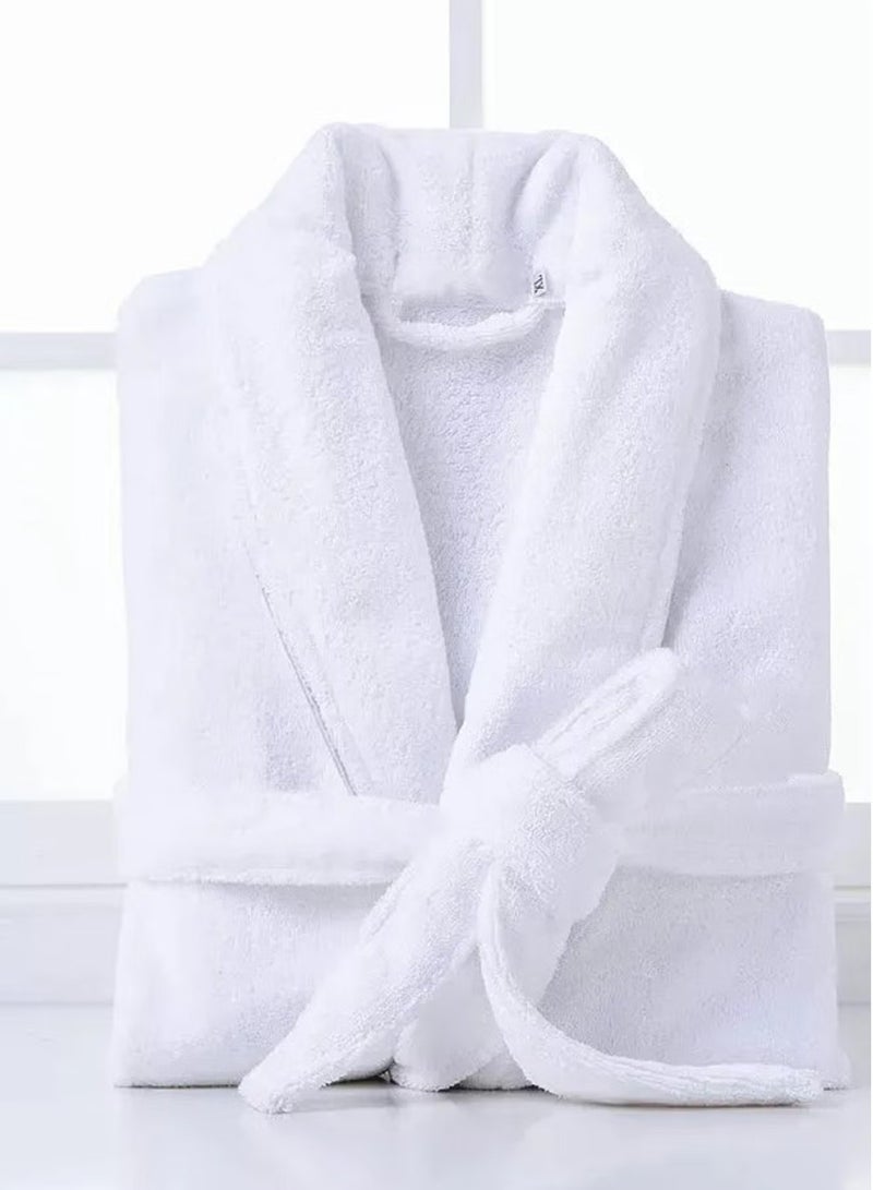 أسرار طقم استراحة الأزواج مكون من 6 قطع - يشمل 1 رداء حمام للذكور بمقاس L، 1 رداء حمام للإناث بمقاس L، 2 حذاء فاخر، و2 منشفة فاخرة بحجم 50 × 80 سم و250 جرام - مثالي للاسترخاء - قماش عالي الجودة لتجربة شبيهة بالسبا في المنزل - مثالي للأزواج - Image 5