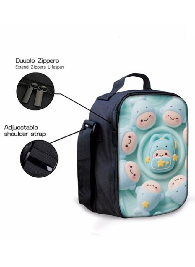 Bright Li Fire Fashion knows no boundaries! Cartoon bag three-piece set, suitable for the diverse styles of students and teenagers (available for students, children, friends on outings, mountain climbing, schooling, etc.) - 48 - Image 3