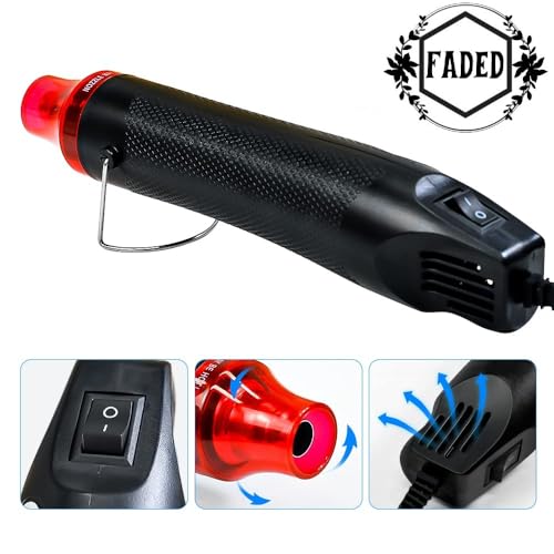 Faded ABS Portable Multicolor Handheld Hot Air Gun – Multi-Function Electric Heat Tool for DIY Embossing, Shrink Wrapping, Paint Drying & Craft Projects - Image 2