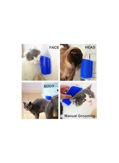 MIRFA Cat Self Grooming Brush - Face Scratcher And Massage Comb (Royal Blue)  - Image 2