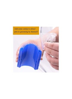 MIRFA Cat Self Grooming Brush - Face Scratcher And Massage Comb (Royal Blue)  - Image 4
