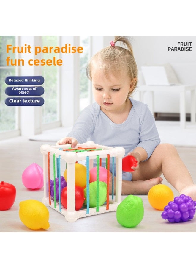 Baby Toys 9 Months Baby Early Education 6 Months More Than 6 Months 0-1 Years Old Saile Puzzle 8 Months Infant-Color:Fruit Cesele  Bagged - Image 4