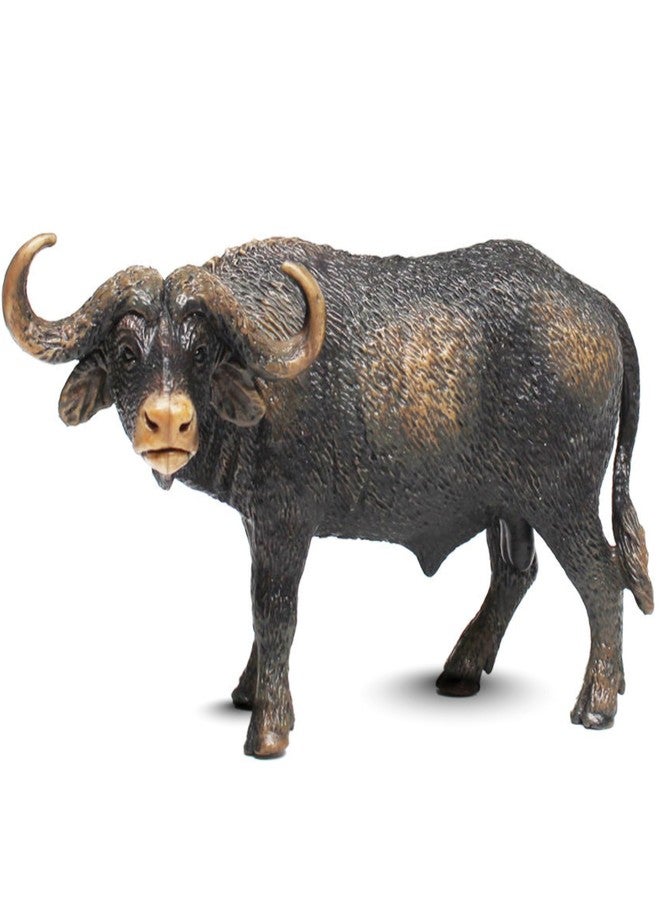 MALLEXO 1PCS Realistic Buffalo Jungle Animals Toy for Kids | Attractive Art Deco Forest Bull Animal Cow Actions Figurine Toys for Boys and Girls Birthday Gifts for Children Education & Decoration Item - Image 1
