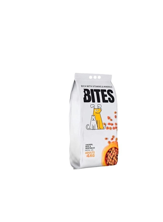 Dry Food with Chicken Rice & Vegetable for Adult Dogs 4kg