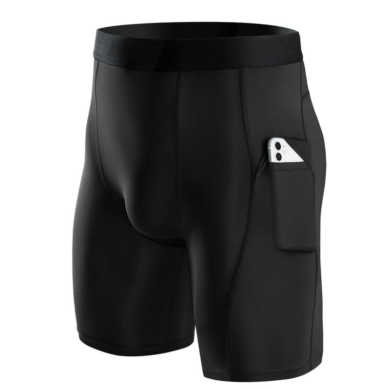 Niksa Compression Shorts Men, Compression Underwear for Men Athletic Shorts, Running Workout Fitness Shorts - Image 1