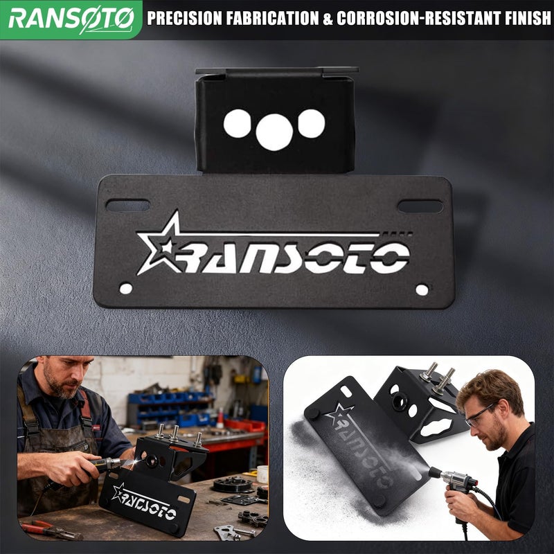 RANSOTO Fender Eliminator Kits Compatible with Kawasaki Ninja 400 / Z400 2018–2024 Ninja 250 2018–2023 Ninja 500 Z500 2024-2025 License Plate Holder - Image 4
