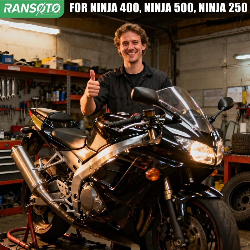 RANSOTO Fender Eliminator Kits Compatible with Kawasaki Ninja 400 / Z400 2018–2024 Ninja 250 2018–2023 Ninja 500 Z500 2024-2025 License Plate Holder - Image 2