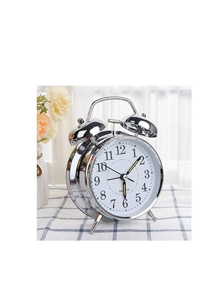 Round Shape Twin Bell Alarm Table Clock - Image 2