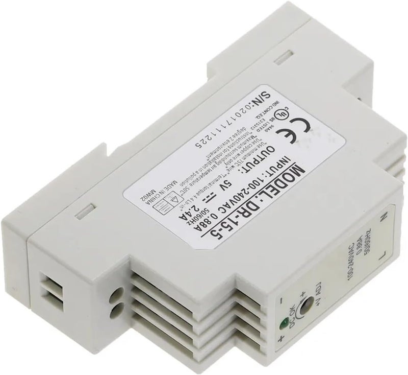 DR-15 15W Single Output 5V 12V 15V 24V Din Rail Mounting Industrial Switching Power Supply Supplier(12V) - Image 2
