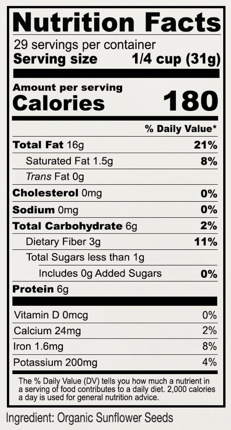 Anthony's Organic Hulled Sunflower Seeds, 2 lb, Raw, Unsalted, Batch Tested and Gluten Free, Keto Friendly - Image 3