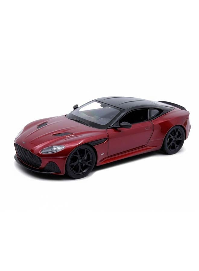 Welly 1:24 Scale Aston Martin Die-Cast Model - Red and Black Roof - Detailed Sports Coupe Replica with Realistic Wheels and Grille - Modern Supercar Display Piece – Die-Cast Toy Car for Kids & Collectors - Image 2