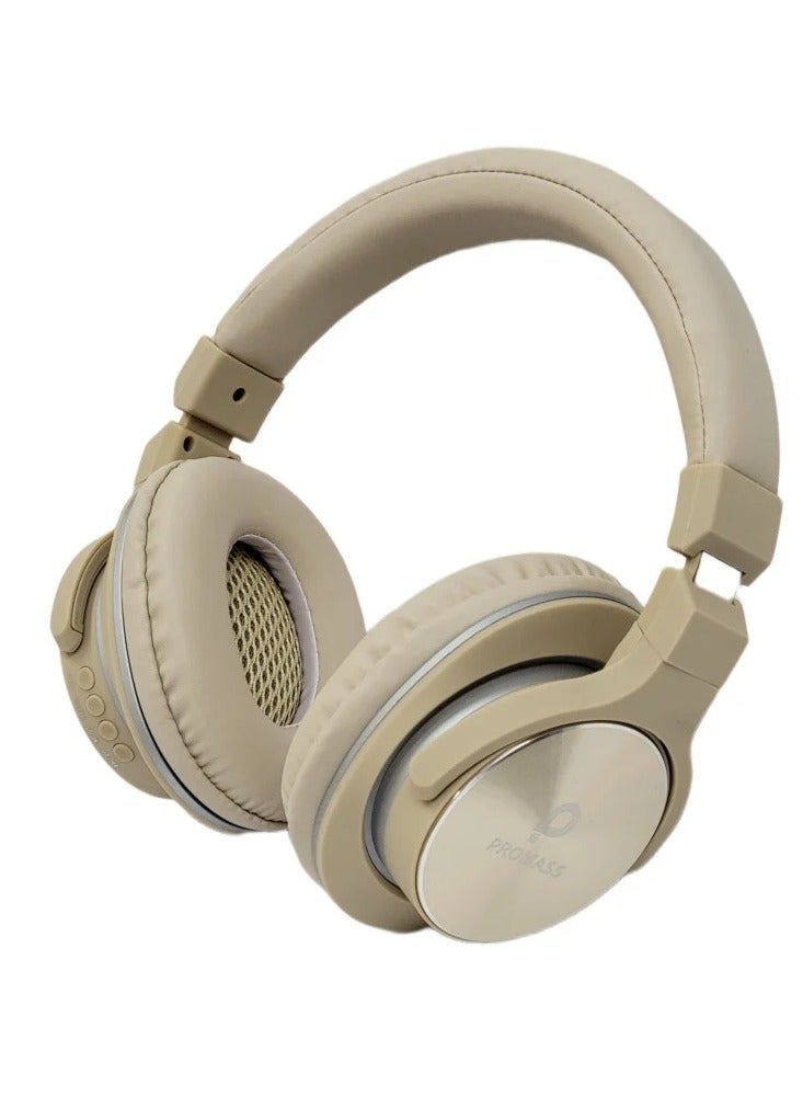 PROMASS PM-0807 Wireless Bluetooth 5.3 Headphones with Type-C Charging Port, Long Battery Life – Professional Wireless Headset for Mobile and Computer