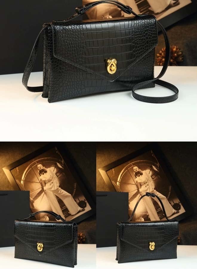 BLLE ROWN Elegant Crocodile Pattern Women Handbag – Luxury Shoulder Crossbody Bag for Ladies – Branded Tote Bag for Daily & Party Use – Stylish Bags for Ladies  - Image 2