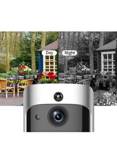 Sharpdo 720P Video Doorbell Enhanced WiFi HD Video with two-way Talk Compatible with Wireless Ring Video Doorbell for Houses, Apartments, Rentals (Silver)  - Image 2