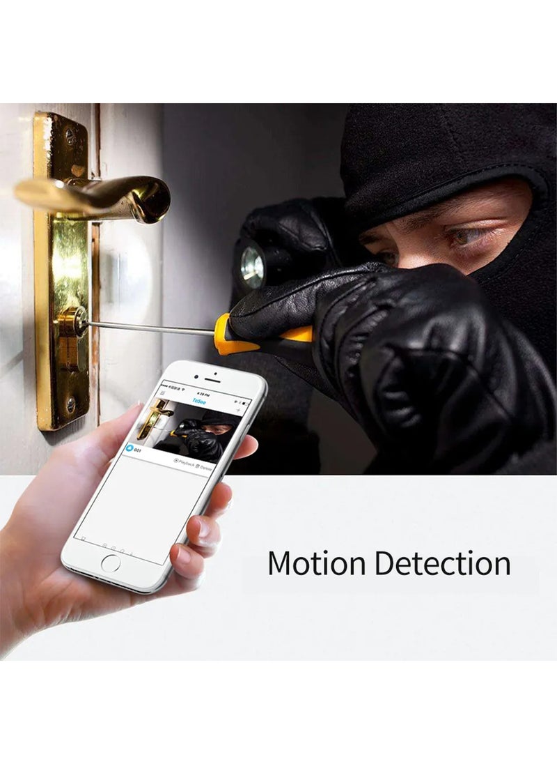 Sharpdo 720P Video Doorbell Enhanced WiFi HD Video with two-way Talk Compatible with Wireless Ring Video Doorbell for Houses, Apartments, Rentals (Silver)  - Image 3