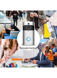 Sharpdo 720P Video Doorbell Enhanced WiFi HD Video with two-way Talk Compatible with Wireless Ring Video Doorbell for Houses, Apartments, Rentals (Silver)  - Image 5