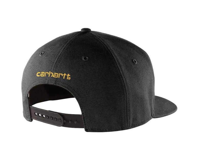 carhartt قبعة كار هارت للرجال من قطن 100% مقاوم للرطوبة، جاف سريع، أشلاند، أسود، مقاس واحد - Image 4