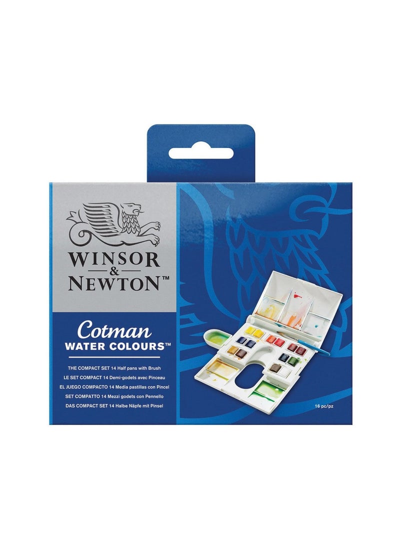 WINSOR & NEWTON Winsor & Newton Cotman Watercolor Compact Set 14 