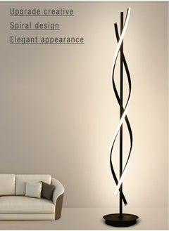 Merry Moments Spira Floor Lamp Standing Lamp Standing Lamp Decor Lighting for Home Hotel Office Living Bedroom Office Salon Retail Cool White Lights Black Body 40W H155xL25xW25 cm  - Image 2