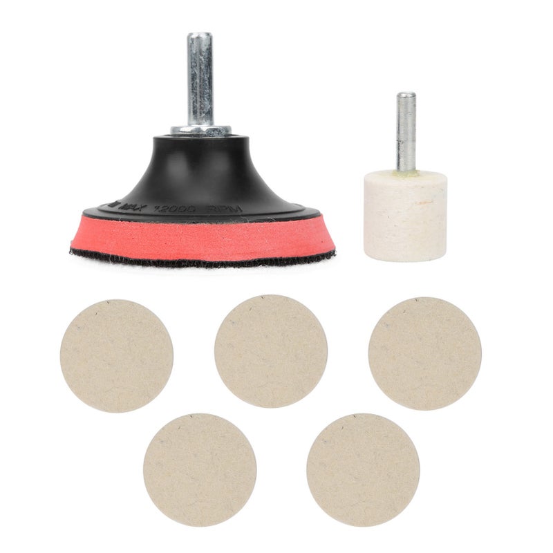 Car Windscreen Glass Scratch Remover 100g Cerium Oxide Powder Polishing Kit Wheels Set Polish Pads - Image 1