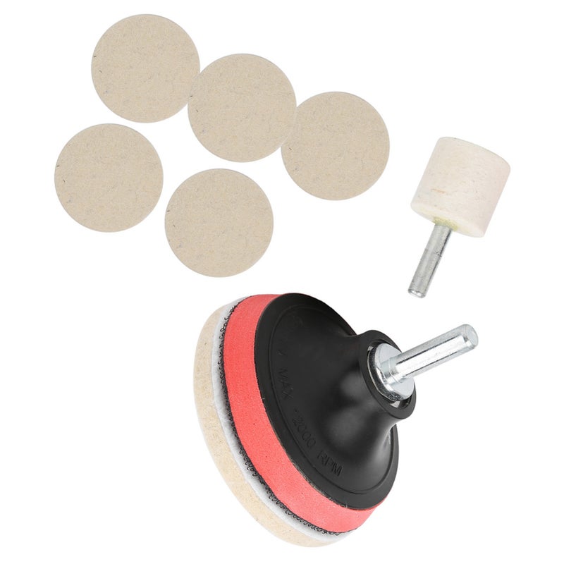 Car Windscreen Glass Scratch Remover 100g Cerium Oxide Powder Polishing Kit Wheels Set Polish Pads - Image 2