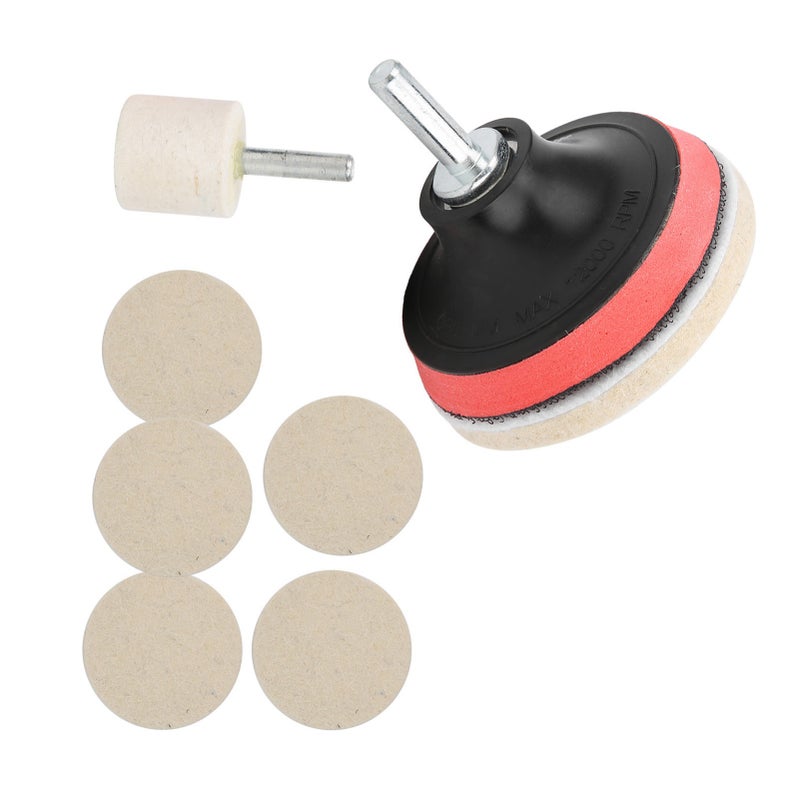 Car Windscreen Glass Scratch Remover 100g Cerium Oxide Powder Polishing Kit Wheels Set Polish Pads - Image 3