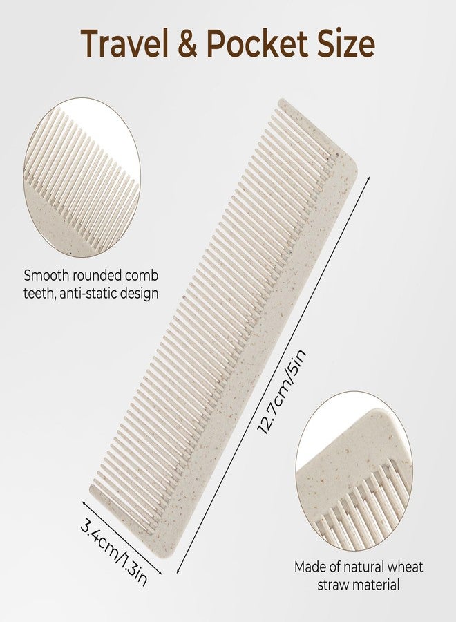 Hipruict 200 Pack Disposable Hair Combs, Individually Wrapped Wheat Straw Pocket Combs for All Hair Types, Bulk Combs for Women Men Daily Use Travel & Gifting - Image 2