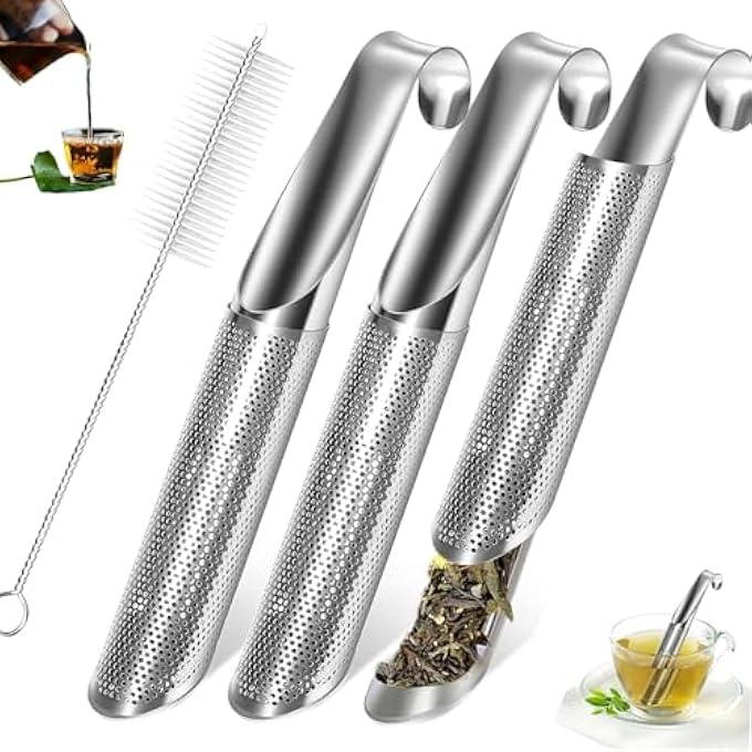 Lonimia Stainless Steel Tea Strainer Tea Infuser For Fine Loose Tea Long Handle Tea Filter For Loose Tea Chamomile Green - Image 1
