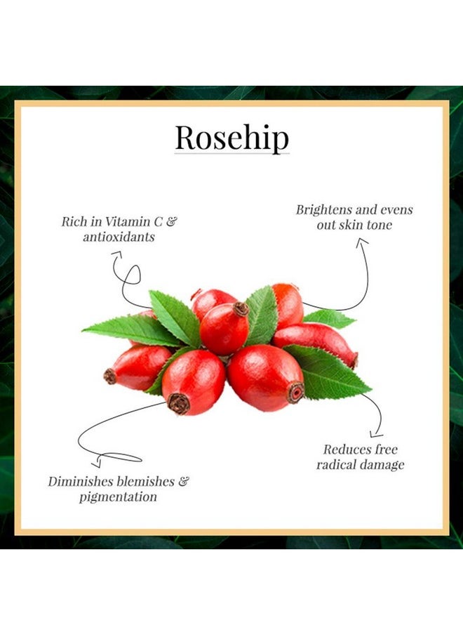 Good Vibes Rose Hip Radiant Glow Face Serum, 30 Ml Light Weight Non Greasy Moisturizing Formula For All Skin Types, Natural, No Parabens & Sulphates, No Animal Testing  - Image 3