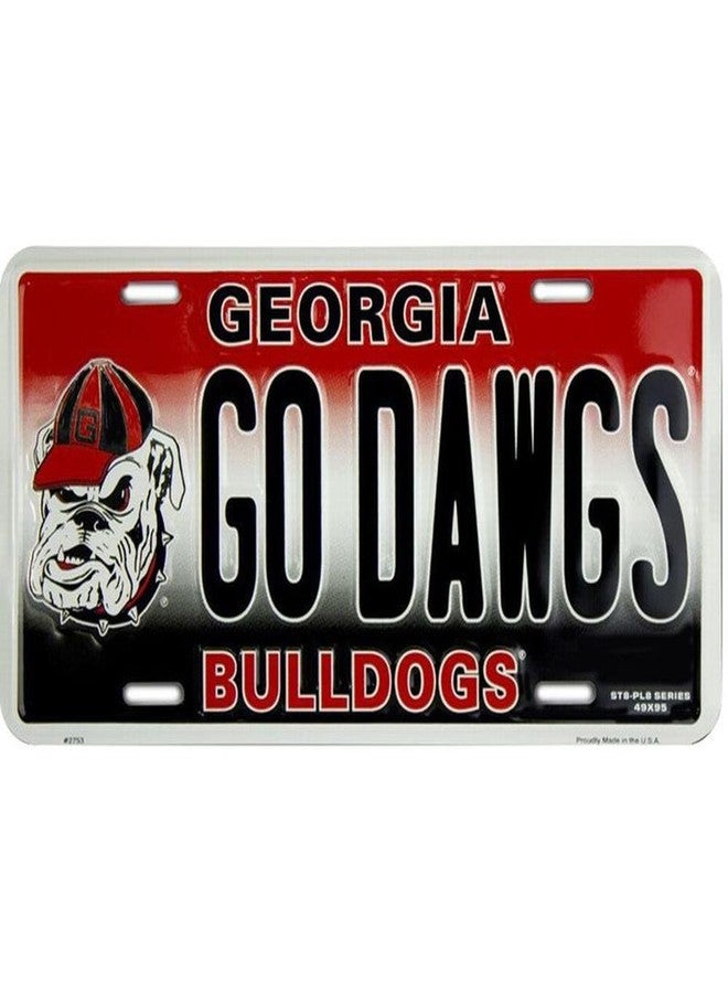 Signs 4 Fun Parody License Plate | Georgia Bulldogs | 12” x 6” Decorative License Plate | Decoration Plate for Vehicle/Wall | Man Cave Decorations | Made in The USA - Image 1