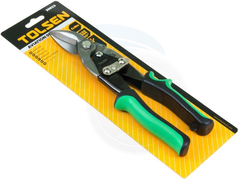 Tolsen Aviation Tin Snips Right Cut - Heavy Duty Sheet Metal Cutting Shears 250mm (10") - Image 1