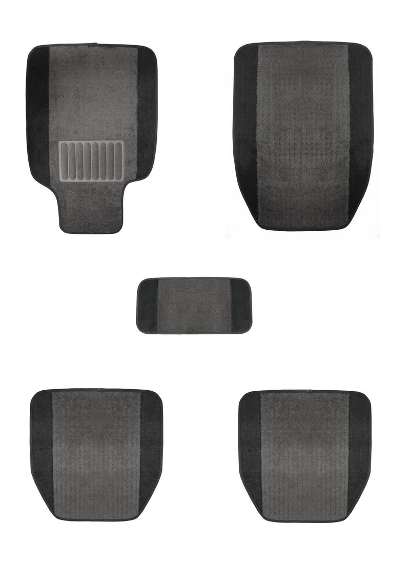 XCESSORIES - Xcessories Deluxe Heavy Duty Car Mat 5 Pieces Set (GREY) - Image 1