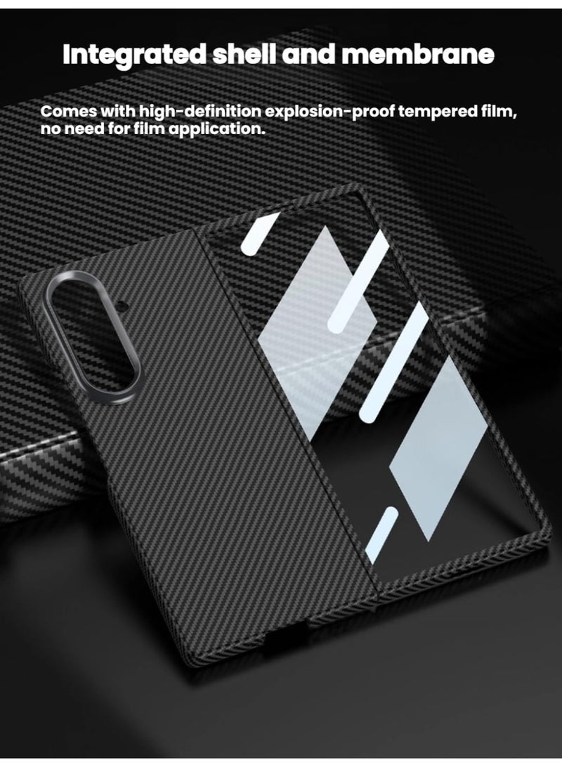 general Carbon Fiber Case Compatible with Samsung Galaxy Z Fold7, Built-in Front Screen Protection, Ultra-thin Protective Cover for Samsung Z Fold 7 - Image 2