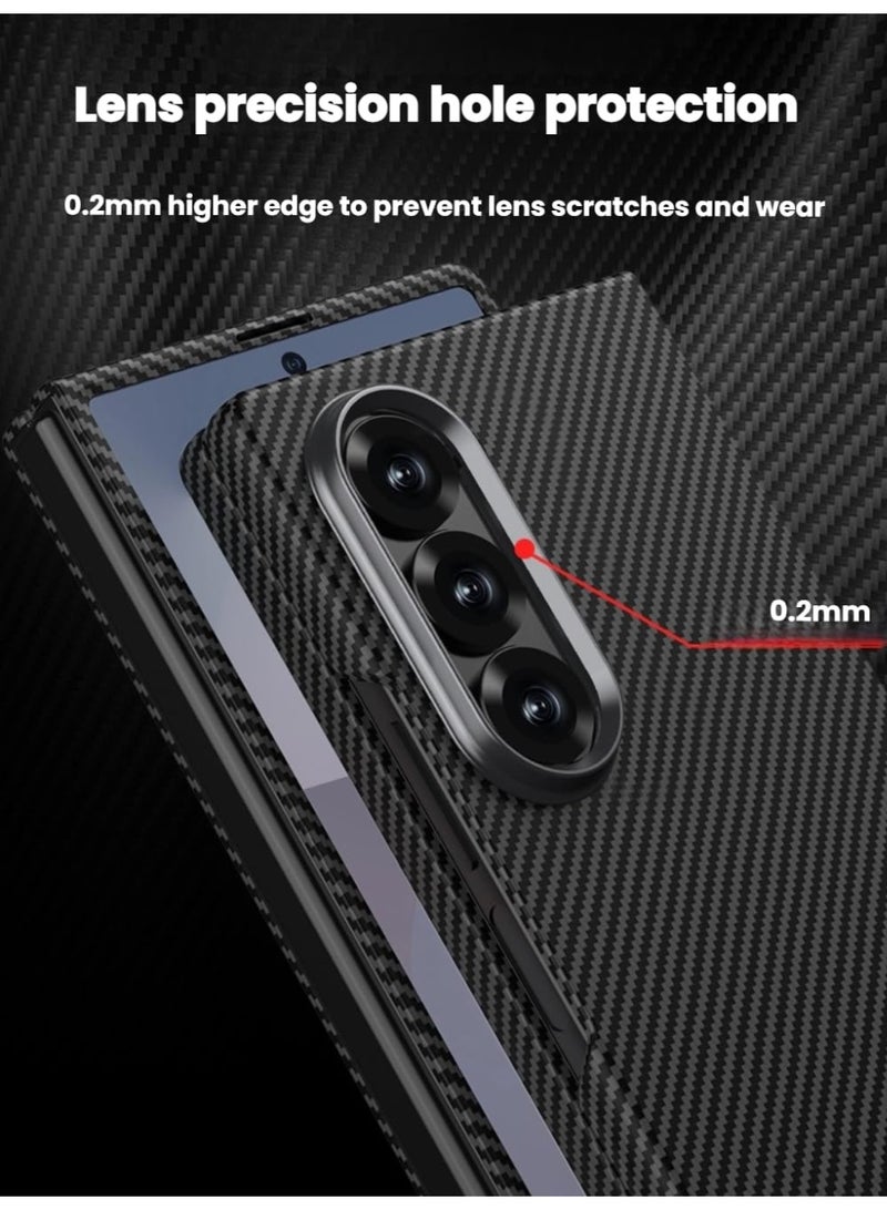 general Carbon Fiber Case Compatible with Samsung Galaxy Z Fold7, Built-in Front Screen Protection, Ultra-thin Protective Cover for Samsung Z Fold 7 - Image 3