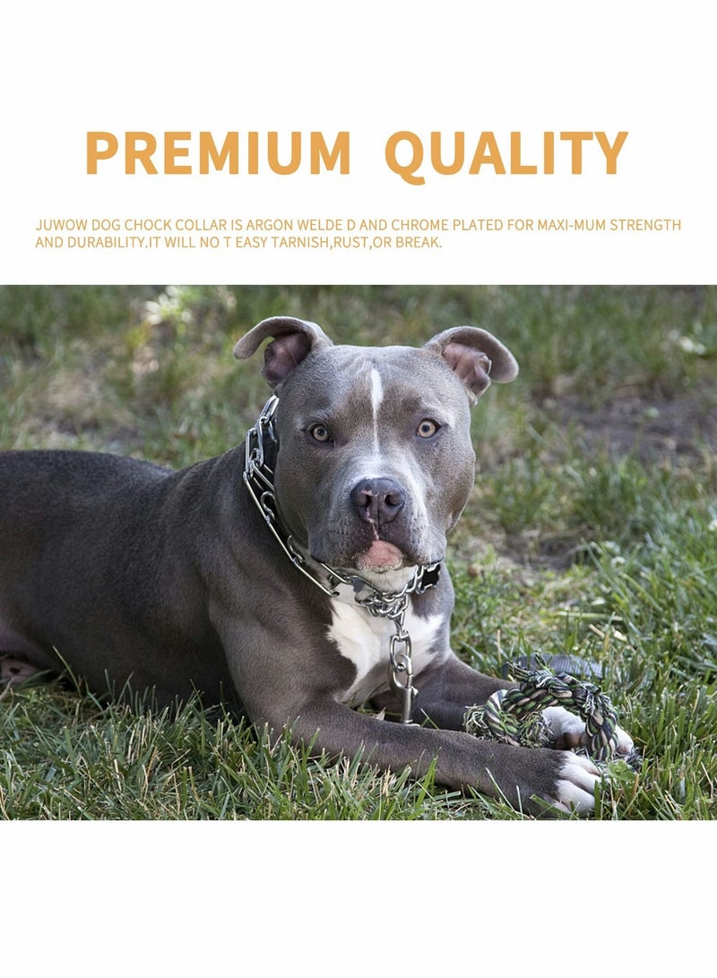 Y&D Dog Collar Chain, Chain Training Choke Collar, Adjustable Stainless Steel Slip Durable, Weather Proof, Tarnish Resistant Metal 4 Pack - Image 5