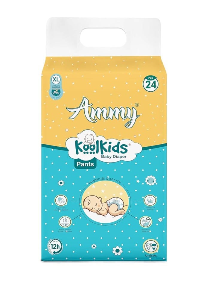 Ammy Koolkids Baby Diaper Pants, XL Size (24 Count), Rash Free Diaper Pants for Babies,Super soft, Super Flexi Smart Fit- System, (12-17Kg) - pzsku/ZDE6AC5F305C0FD20E7F5Z/45/_/1727849570/e87dfccf-699f-41a2-99a1-0e0237553753