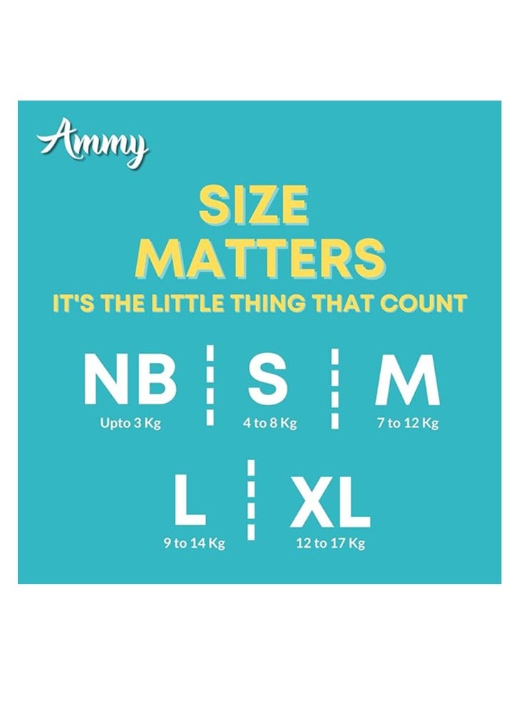 آيمي سراويل حفاضات الأطفال من Ammy Koolkids، مقاس XL (24 قطعة)، سراويل حفاضات خالية من الطفح الجلدي للأطفال، فائقة النعومة، نظام ملاءمة ذكي فائق المرونة، (12-17 كجم) - Image 3