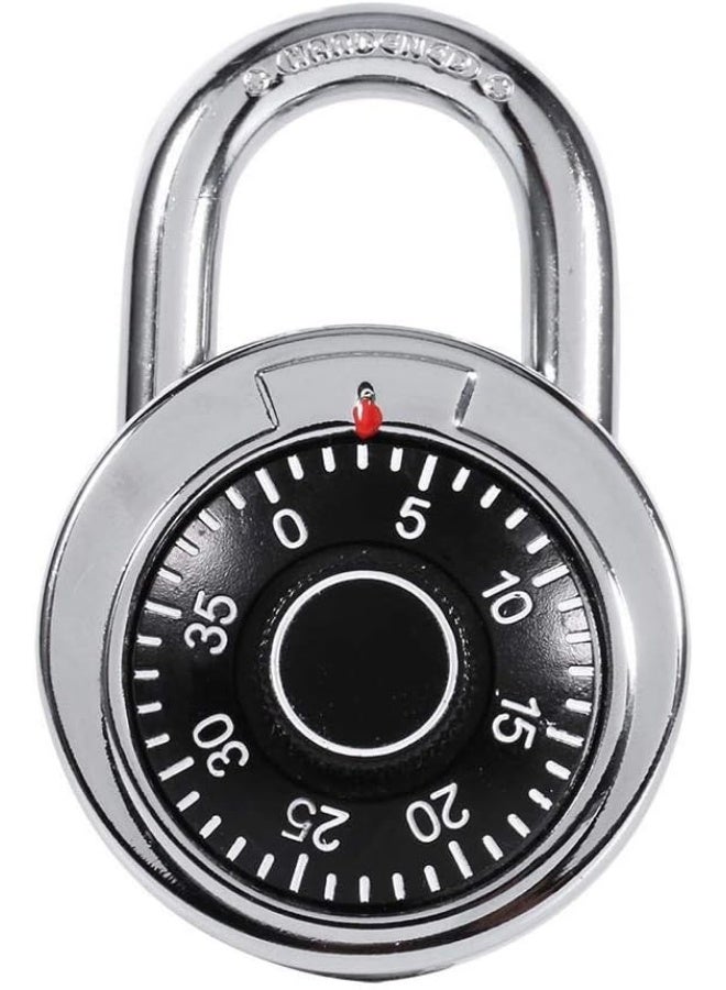 قفل أمان مرمز، أقفال دوارة، قفل خزانة بنظام أرقام قرص دائري، قفل أمان، للخزائن والأمتعة وشنط السفر - Image 1