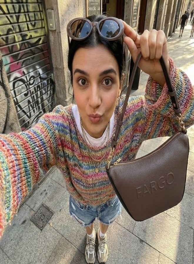 Fargo Vista Shoulder Bag for Women | Zip Closure, RFID Pockets, Vegan Leather, YKK Zip | Stylish Shoulder Bag for Office, Travel & Events | Made in India (Grey) - Image 3